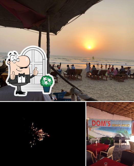 Check out how Dom's Beach Shack looks outside