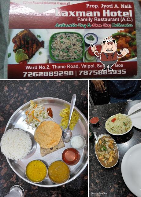 Food at Laxman Hotel