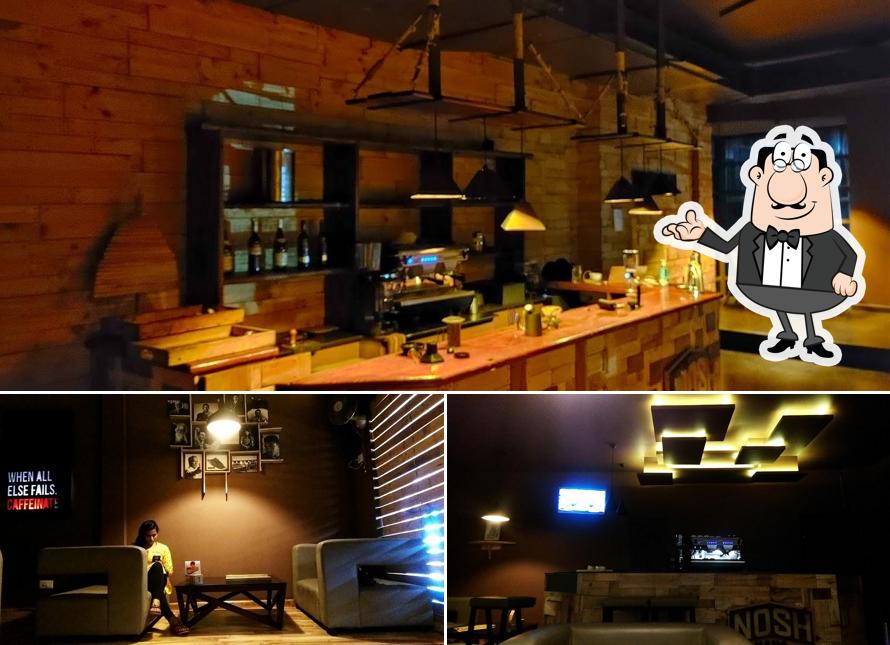 The interior of Nosh Haus Metro Pillar 106