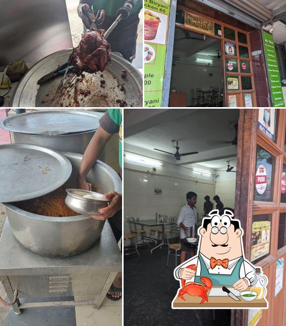 Order seafood at Al-Taj Briyani