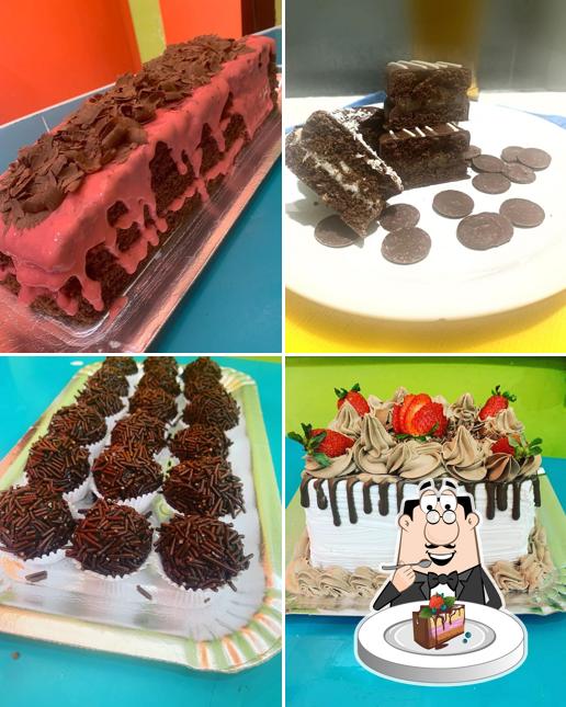 Bolo de chocolate em Graça salgados filho