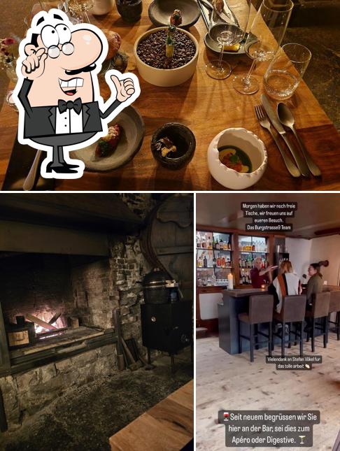 Burgstrasse9 si caratterizza per la interni e cibo