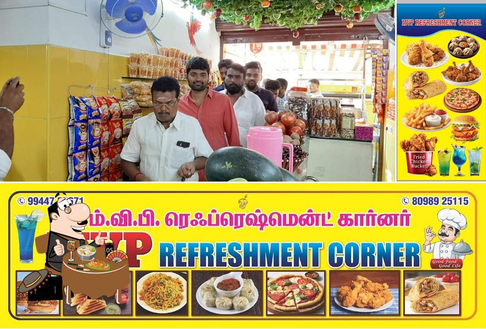 Food at MVP REFRESHMENTS CORNER