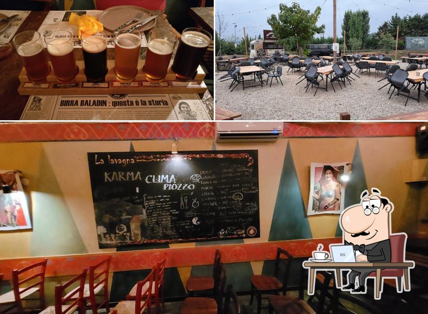 Gli interni di Baladin Open Garden Birreria