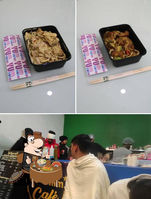 This is the image showing food and beverage at Too Yumm Cafe