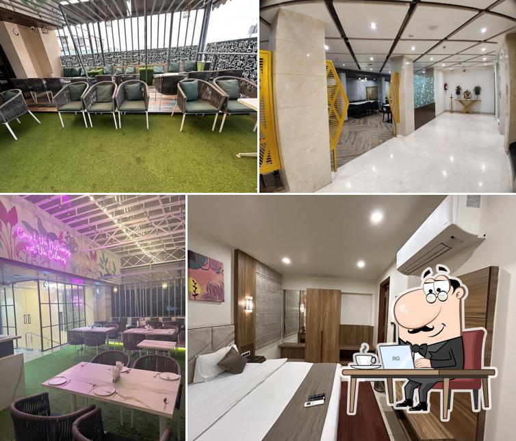 The interior of Hotel Emerald