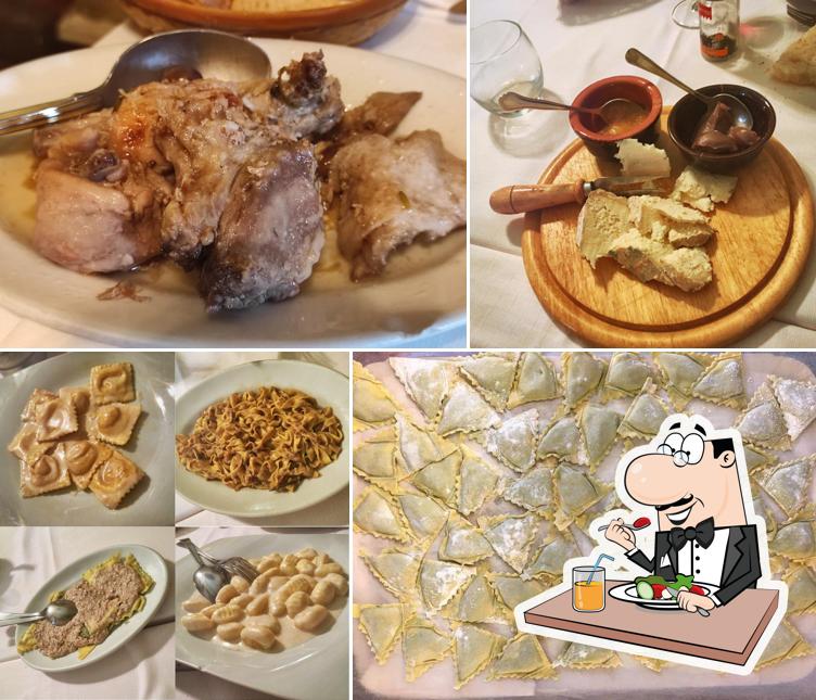 Platti al Hosteria Del Coniglio