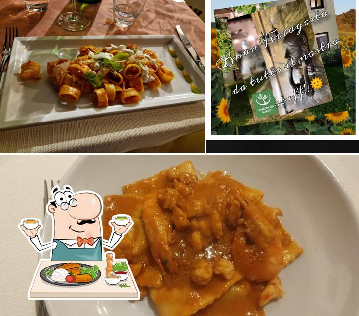 La cibo e esterno del ristorante