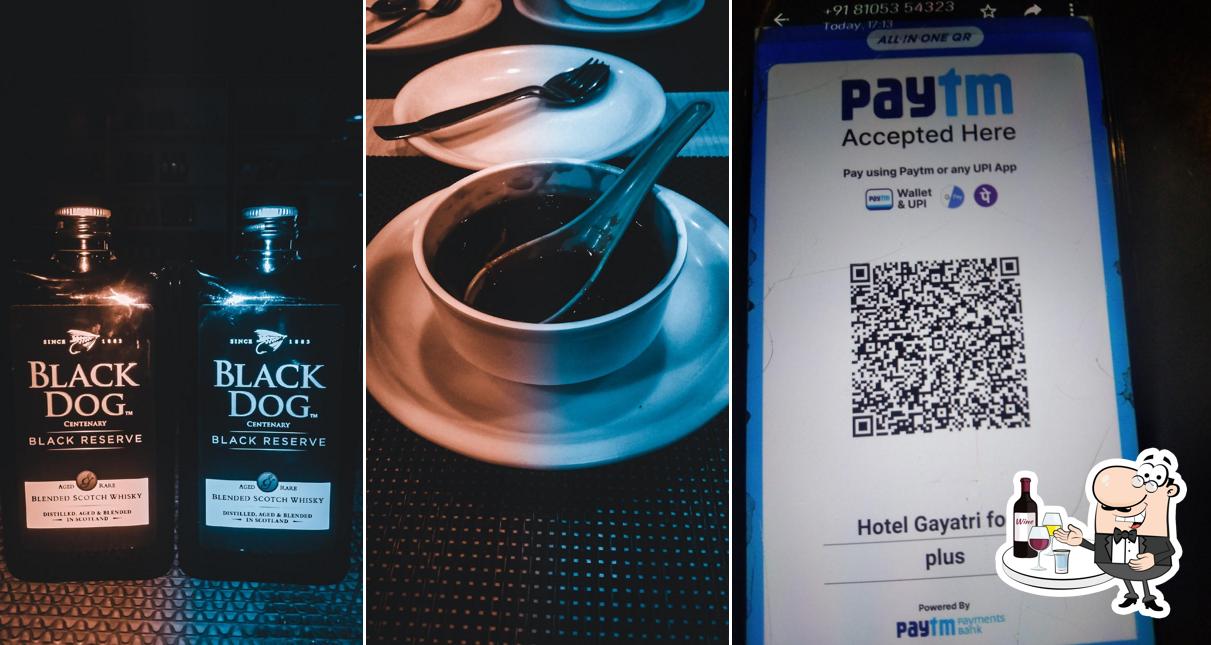 Order an alcoholic drink from the menu