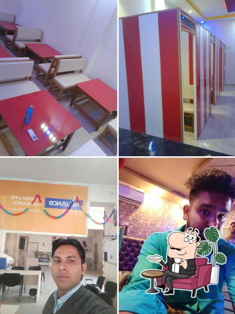 The interior of Brijwasi hotel and restaurant , hathras