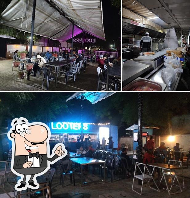 Take a seat at one of the tables at Looters Truck