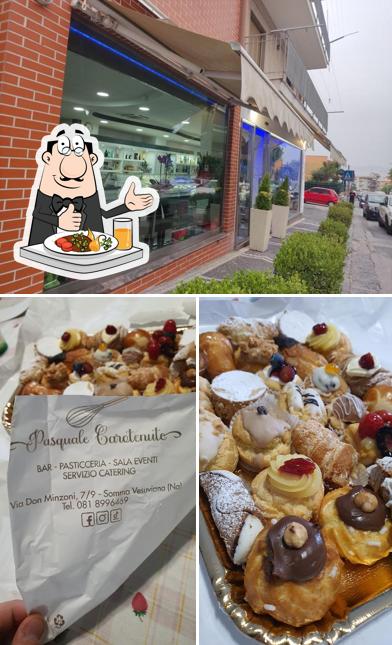 La cibo e esterno del ristorante
