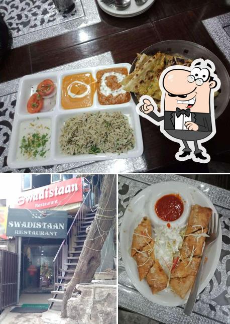 The interior of Swadistaan Restaurant