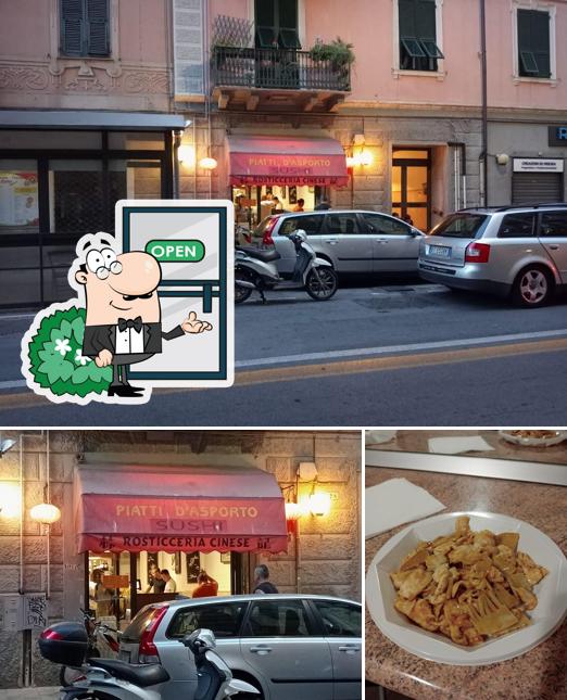 Tra le varie cose da Da Lin si possono trovare la esterno e cibo