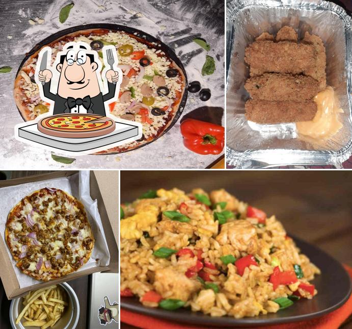 Try out pizza at Feast On Flavours