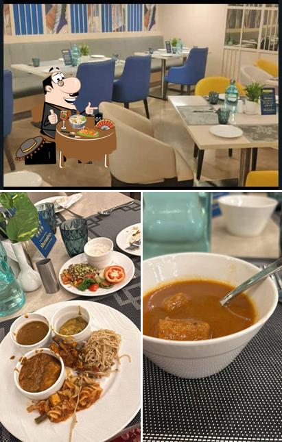 Among different things one can find food and interior at Golden Tulip