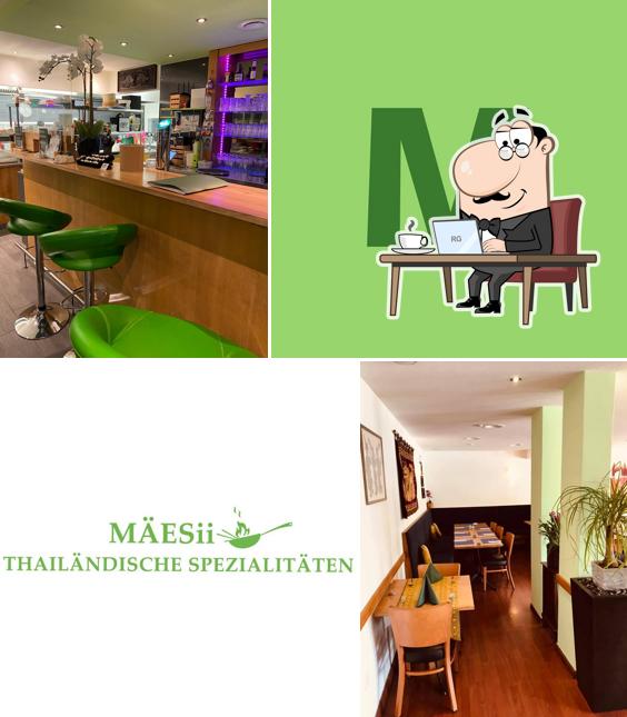 Gli interni di Mäesii "Restaurant + TAKE AWAY" Thailändische Spezialitäten
