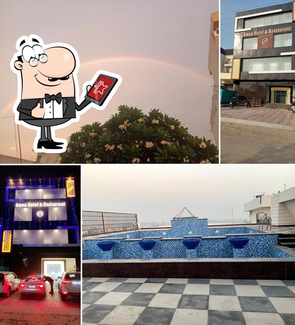 The exterior of Aman Hotel And Restaurant Dera Bassi Zirakpur