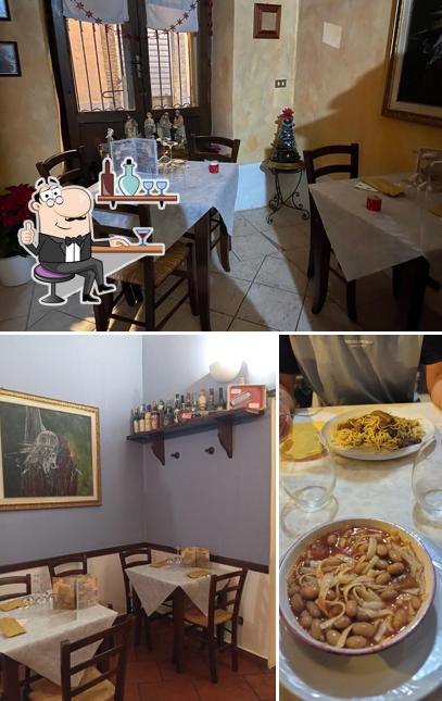 Gli interni di Cantina del Tripio