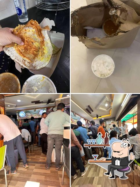 Among different things one can find interior and food at Sri Gururayara Bhavana