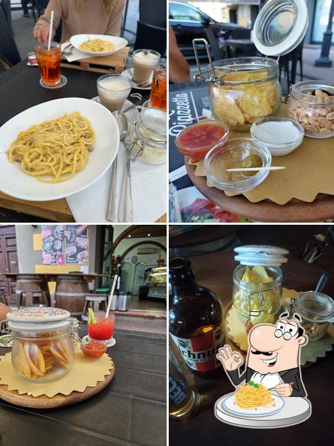 Spaghetti alla carbonara al bar la Piazzetta Vada