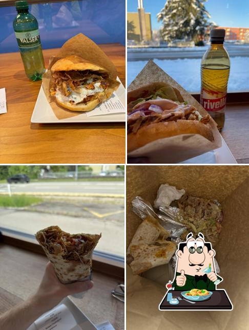 Panino con maiale stirato al Zéro Deux Volketswil Restaurant & Take Away