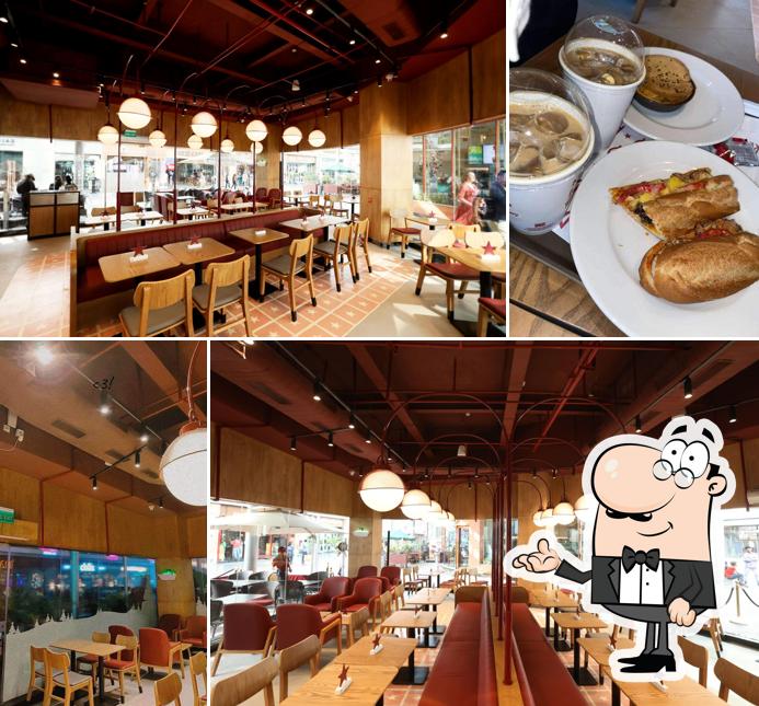 The interior of Pret A Manger