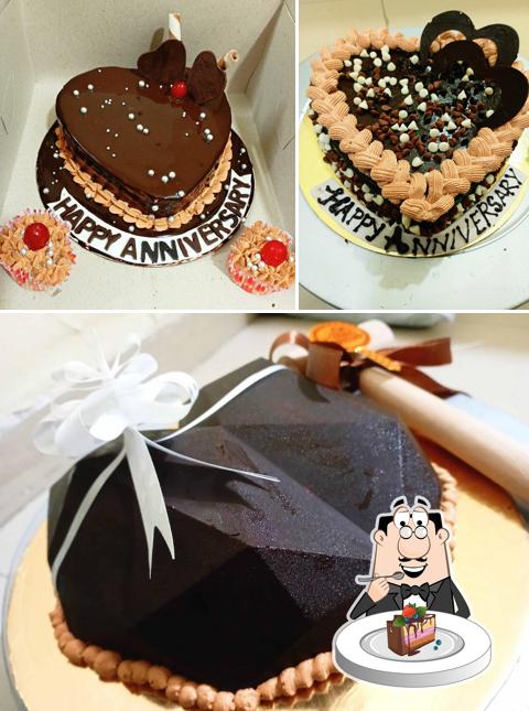 Chocolate cake at Anjju's bakery