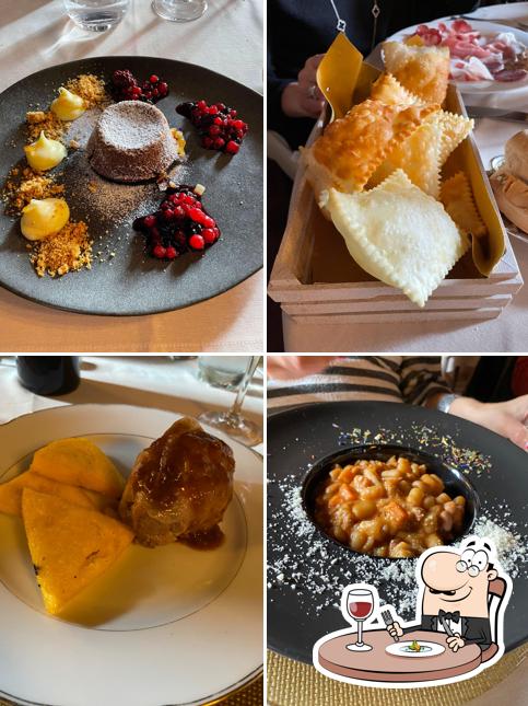 Cibo al Ristorante San Giorgio al Castello di Vigoleno