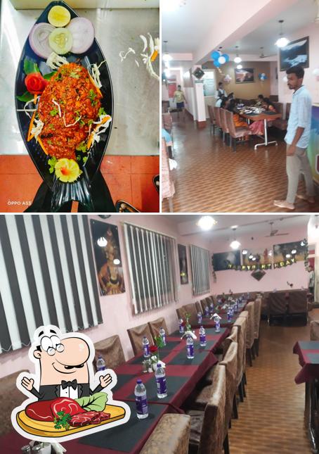 Get meat meals at Dolphin Family Restaurant