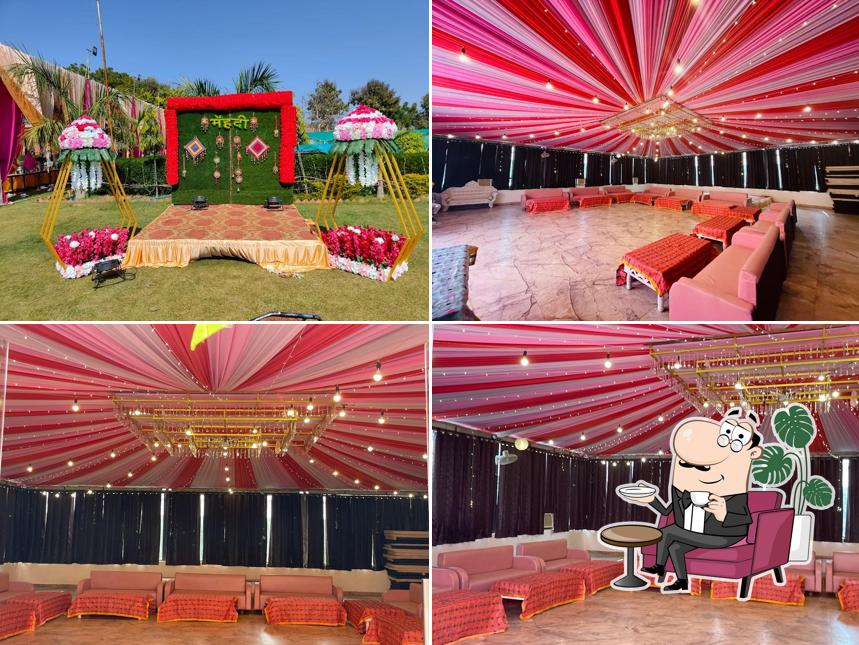 The interior of The Green Petal Resort - Top Destination Wedding Resorts With Pool Best Party/Event Venue & Family Luxury Hotel In Gwalior