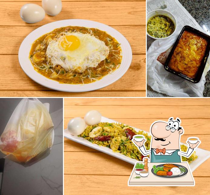 Food at Baba omlet Center