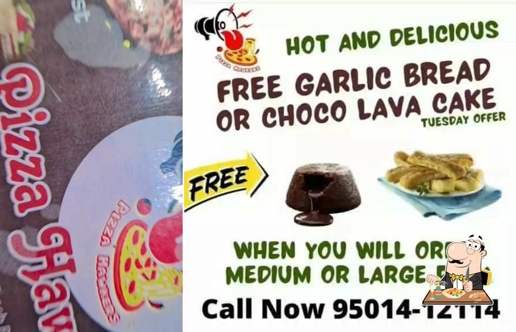 Food at Pizza Hawkers