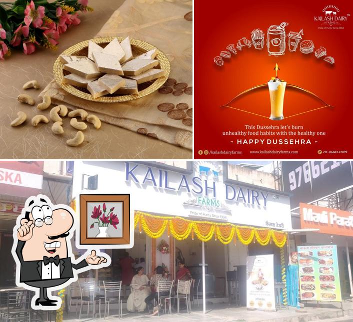 The interior of Kailash Dairy Farms