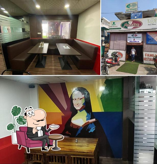 The image of interior and exterior at Monalisa Restaurant