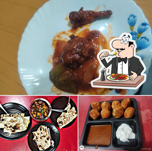 Food at Barbeque platform