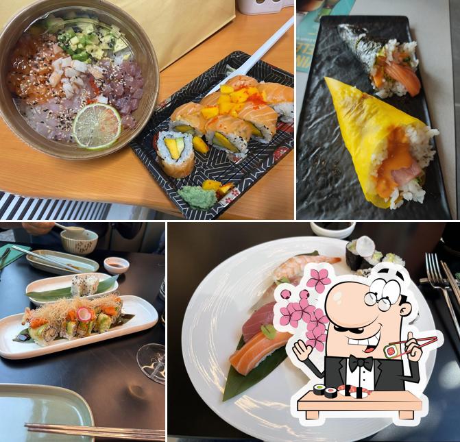 Scegli le diverse opzioni di sushi