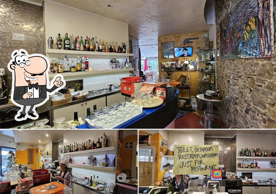 Gli interni di Osteria 46