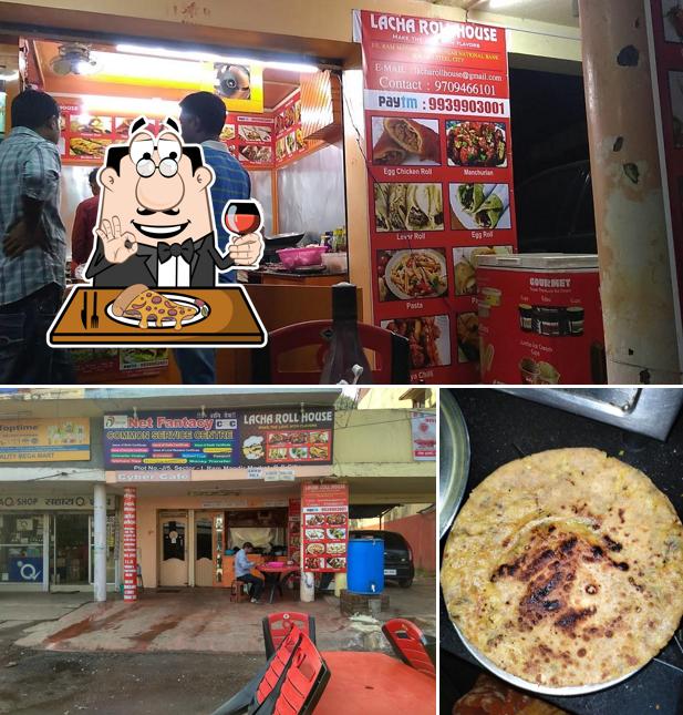 Order pizza at Lacha Roll House