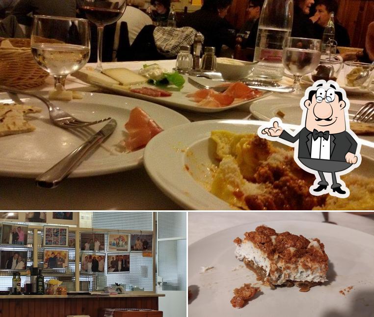 La interni e cibo del ristorante