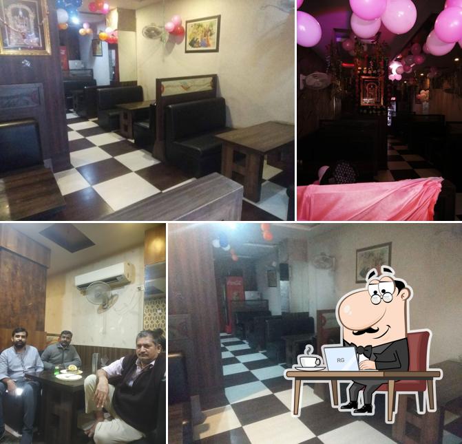 The interior of Rasoi Restaurant