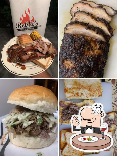 Pulled pork sandwich at Rebbi’s House Of Barbecue