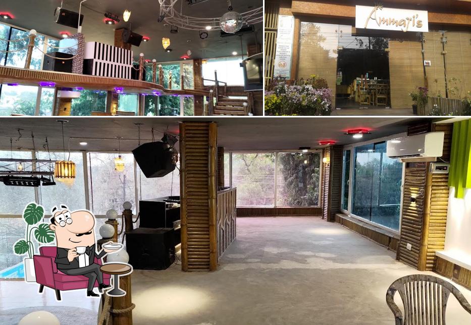 The interior of Ammaji Restro and cafe