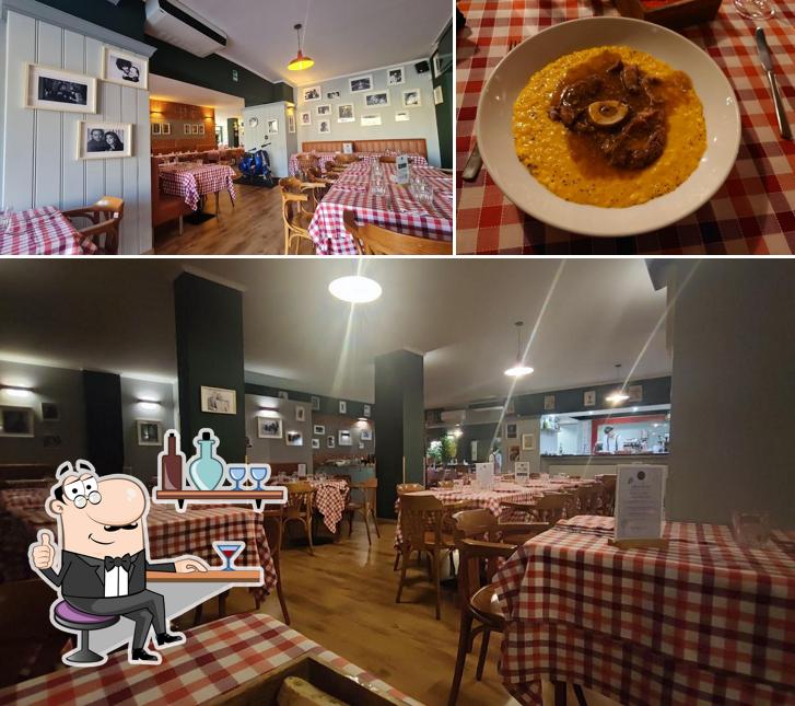 Gli interni di Ria Trattoria Pizzeria