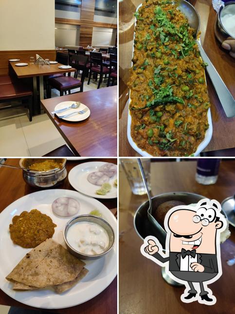 The interior of Hotel Garam Masala
