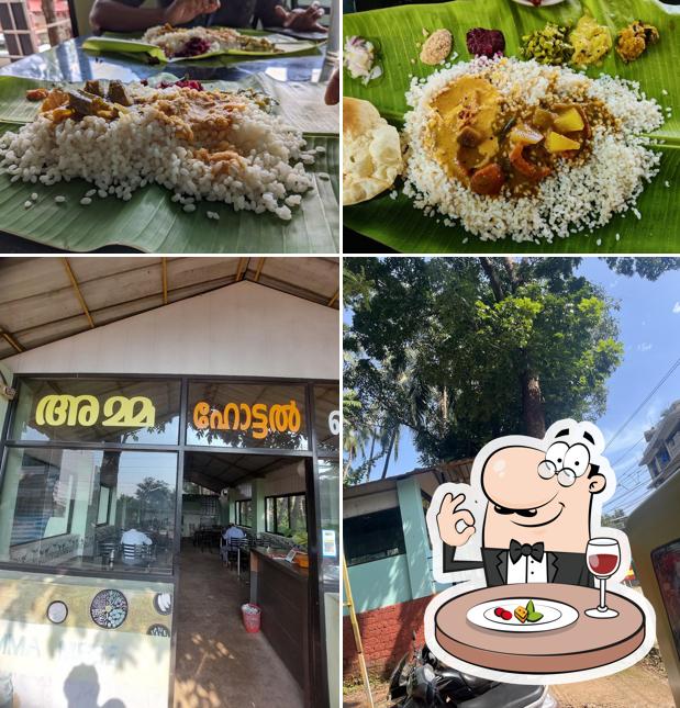 This is the picture depicting food and exterior at Amma Mess, Kunnamangalam
