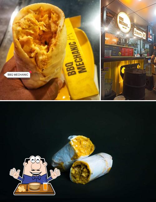 Among various things one can find food and interior at BBQ MECHANIC