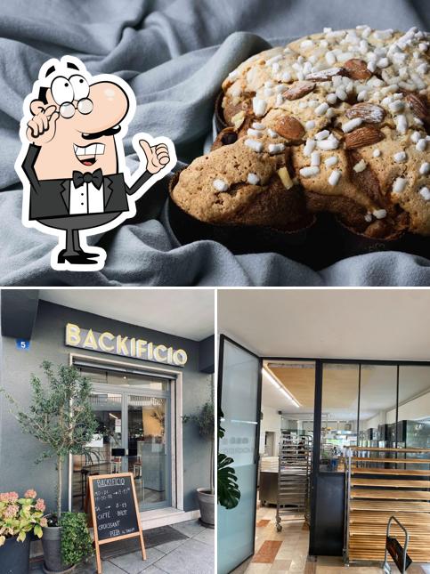Questa è la immagine che mostra la interni e cibo di Backificio