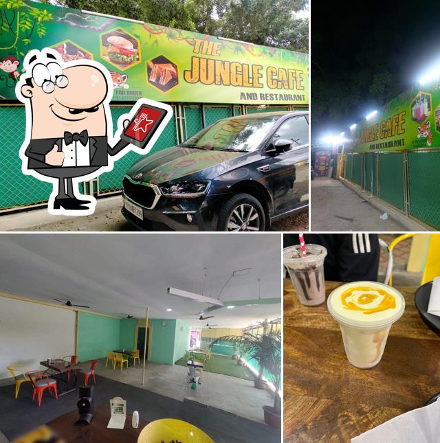 The picture of The Jungle Cafe’s exterior and interior
