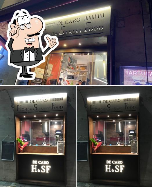 Tra le varie cose da De Caro Home & Street Food si possono trovare la interni e lavagna